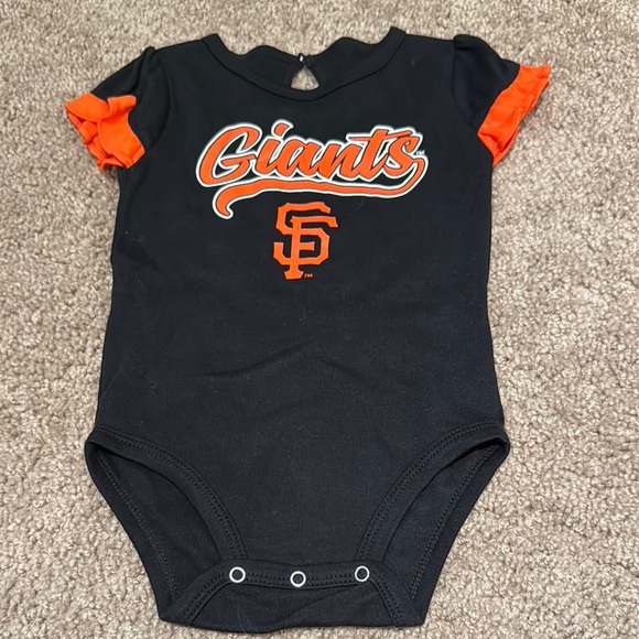 MLB Baby Onesie in Black and Orange - Picture 1 of 3